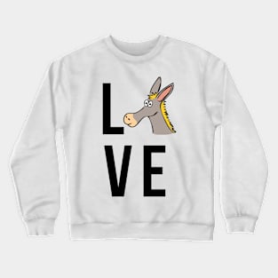 Love Donkeys Crewneck Sweatshirt